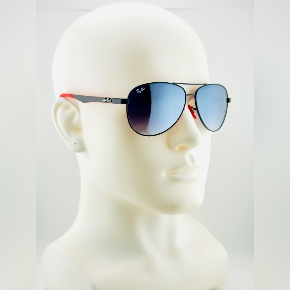 Ray-Ban Scuderia Ferrari Sunglasses RB8313-M Black Frame Gradient Mirror Lenses